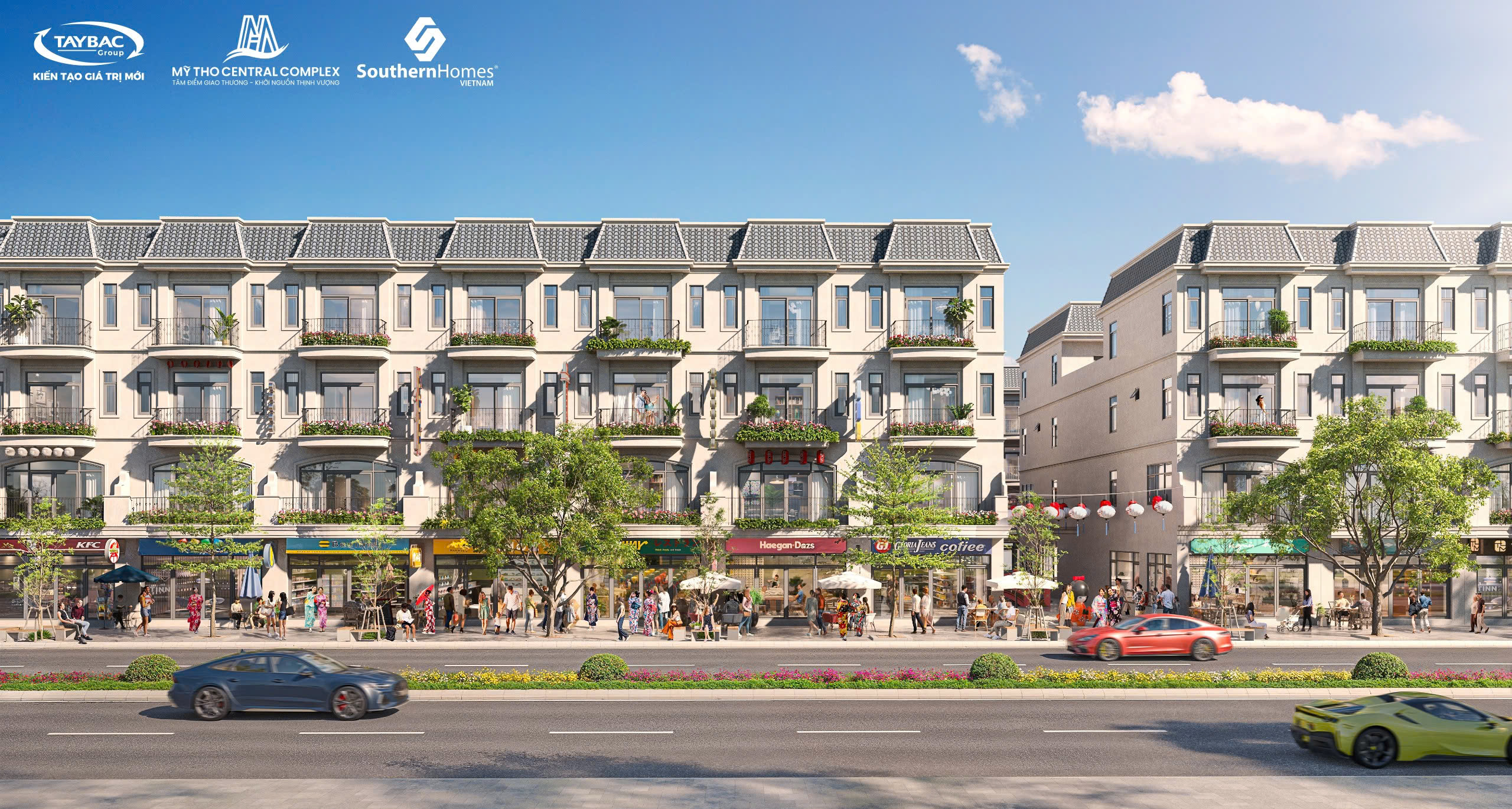 Phối Cảnh nhà phố Mỹ Tho Central Complex